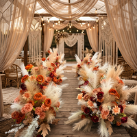 Boule de fleurs florale 5D de luxe moderne bohème tendance 2026 pour centre de table de mariage, couleur personnalisée, décoration intérieure