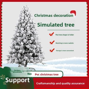 Sapin <span class=keywords><strong>de</strong></span> <span class=keywords><strong>Noël</strong></span> floqué style neige tombante, décor <span class=keywords><strong>de</strong></span> scène flocon <span class=keywords><strong>de</strong></span> neige pour paysage hivernal, village enneigé et <span class=keywords><strong>marché</strong></span> <span class=keywords><strong>de</strong></span> <span class=keywords><strong>Noël</strong></span> - Product Image 3