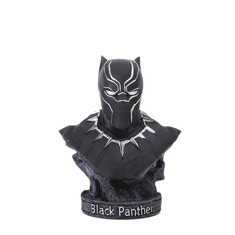 Fabrik Großhandel Avengers Black Panther Figur Harz Ornament Marvel Heroes Filmstar Harz Anpassung Action figur