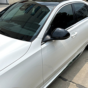 Mercedes-Benz C-Class W206 Rearview Mirror Cover Carbon Fiber Texture Full Set ABS Exterior Modification - Product Image 3