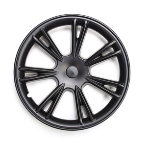 <span class=keywords><strong>Tapacubos</strong></span> deportivos en <span class=keywords><strong>blanco</strong></span> y negro para el modelo Y cubierta de cubo de rueda 4 Uds ABS 19 pulgadas con cubierta de rueda organizador de bolsa piezas exteriores - Product Image 1
