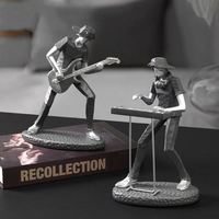 Ornement de groupe de rock d'art nordique, personnage créatif pour salon, bureau, meuble TV, décoration douce pour la maison