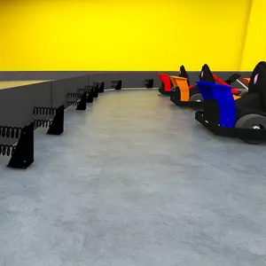 2023 Neues Produkt muster HVFOX Indoor Barrier Racing Go Cart Track Rennstrecke Barrier Go Kart Tracks