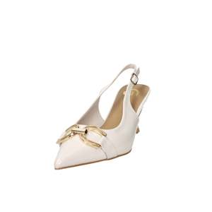 Gold & Gold Donna Slingback Pumps 6 Cm Heel <b>White</b> Size 35 - Product Image 5