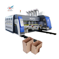 Máquina troqueladora de impresión automática de cajas de cartón corrugado, máquina ranuradora de impresión flexográfica para cartón corrugado