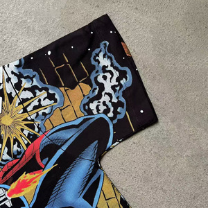 Tùy Chỉnh Của Nhà Sản Xuất Sang Trọng Quá Khổ Retro T-Shirt 100% Dệt Kim Cotton Phong Cách Giản Dị <span class=keywords><strong>3D</strong></span> Top Pickling Thương Hiệu Đồ Họa In Ấn - Product Image 4