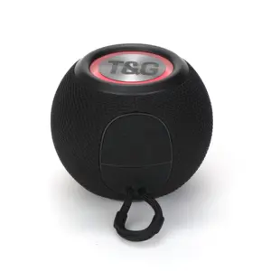 Mini Speaker T&G Wireless BT USB TF Aux Outdoor Speaker Led light Speaker IPX4 waterproof TG337