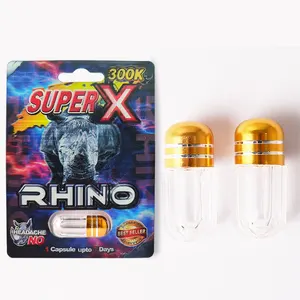 3Dレンチキュラー印刷Rhino69ピルパッキングセットRhinoカプセル包装ボックス
