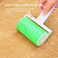 Mini Rouleau Anti-Peluches Portable Réutilisable pour Poils d'Animaux et Poussière, Brosse Adhésive pour Vêtements et Tissus, Nettoyage en Gros