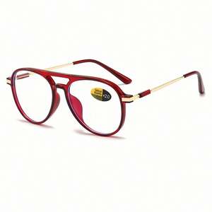 Gafas de Lectura Transparentes para Presbicia al por Mayor, Montura de Piloto con Protección Anti Luz Azul - Product Image 6