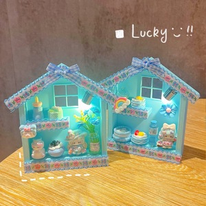 แม่เหล็กติดตู้เย็นบ้านจิ๋ว DIY ชุดหลายชิ้น ของตกแต่งแบบถอดได้ สำหรับเด็ก นักเรียน สไตล์ชิคเก๋ๆ ของเล่นงานฝีมือพลาสติก - Product Image 3