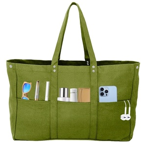 Sacs fourre-tout recyclés personnalisés, nouvelle mode, grand sac fourre-tout en toile avec logo imprimé - Product Image 1