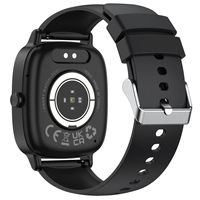 Montre connectée pour femme P122, écran tactile complet de 1,85 pouce, étanche IP67, appel magnétique BT, moniteur de fréquence cardiaque, silicone pour femmes