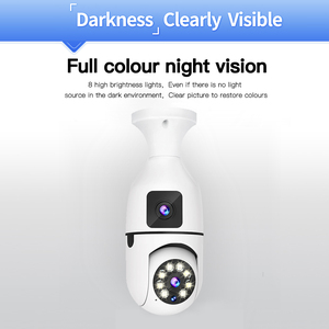 A6 Plus Good Price Dual Lens Wifi <b>Camera</b> Home Baby <b>Wireless</b> Small Indoor Motion Detection <b>Security</b> Light Bulb CCTV Mini <b>Camera</b> - Product Image 1