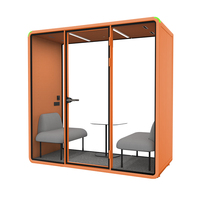 Cabine insonorisée, cabine silencieuse pour interview, cabine téléphonique silencieuse, salle de réunion de bureau, cabine d'isolation acoustique extérieure