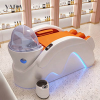 Chaise de lavage de cheveux électrique de luxe pour salon de beauté, vente chaude 2025, fauteuil de spa pour la tête, lit de massage, chaise de lavage de cheveux pour le spa de la tête