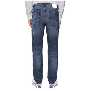 Custom <b>Dark</b> <b>Blue</b> <b>Jeans</b> for Men Washed Cotton High Quality Vintage Slim Fit <b>Denim</b> Pants Trousers Men's <b>Jeans</b> - Product Image 3