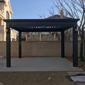 Toldo de persiana resistente a la nieve, toldo de pérgola con mango, manivela, cubiertas de pérgola impermeables, pabellón - Product Image 2