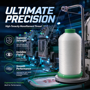Low Price <strong>Nylon</strong> Invisible Fish Thread Wholesale Clear Transparent Sewing Yarn with Green Spool for Industrial Garment Sewing - Product Image 3