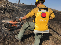 Extincteur à dos en PVC jaune 20L (16L et 20L) pour la lutte contre les incendies forestiers
