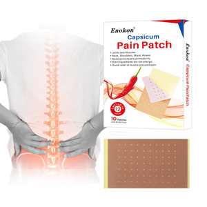 Venta al por mayor de fábrica: Parche de Capsicum Chino 8x13cm, Adhesivo Médico para Alivio del Dolor de Espalda, Parche Poroso de Pimienta para el Dolor Corporal Enokon - Product Image 5