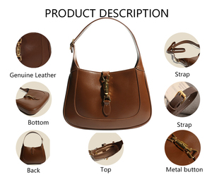 3316 E- Borsa a Spalla <span class=keywords><strong>Hobo</strong></span> di Lusso Firmata da Donna a Tracolla in Vera Pelle Bovina Portafoglio Borsetta - Product Image 2