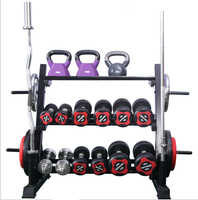 Haltère portable pour salle de sport, support de rangement multifonctionnel, haltère avec plateau de poids