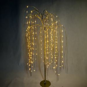 Meilleures ventes Nouvelle lumière d'arbre de <span class=keywords><strong>saule</strong></span> pleureur LED de Noël 60 cm <span class=keywords><strong>Blanc</strong></span> chaud Cuivre Extérieur IP44 pour la décoration de jardin, de fête <span class=keywords><strong>et</strong></span> de mariage - Product Image 1