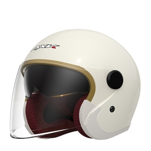 Nouveau Ece Dot Casco Casque Ouvert de Moto Casque Demi-Face Avec Double Visière pas Cher - Product Image 4