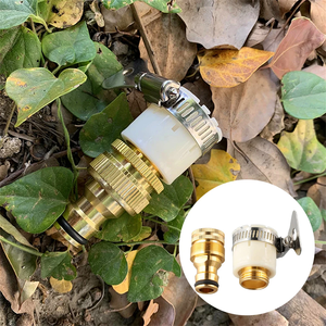 Conectores de grifo de manguera de jardín universales 3 en 1, adaptador de grifo de 15 ~ 23mm, Conector de agua de jardín de latón - Product Image 5