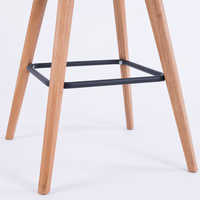 JOHOOFURNITURE Chaise de bar en tissu bicolore marron-moutarde, siège ergonomique réglable en hauteur, fabrication chinoise, tabouret de bar pour pub