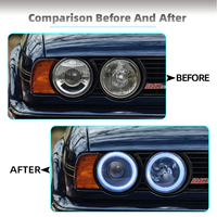 Ensemble de phares LED modifiés pour BMW Série 5 E30 E34 520i 1988-1996, feux de jour DRL, clignotants, phare avant, plug and play