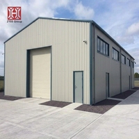 Bâtiment préfabriqué moderne en structure d'acier ZTSS, entrepôt/atelier en matériaux légers, norme ASTM, soudage, découpe, pliage