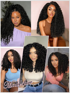 Extensiones de Cabello Humano FH French Curly Miracle Knot Crochet Braid con Puntas Rizadas en Espiral - Product Image 4