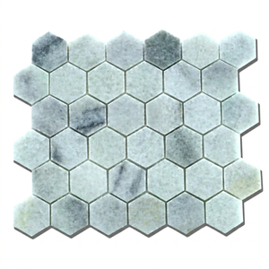 Premium Crystal <b>White</b> Marble Modern Design Hexagon Shape Big Slab Tiles Polished Surface 17mm Thick for Hotel Application - Product Image 1