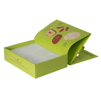 Boîte cadeau en carton personnalisée avec gaufrage et doublure en mousse, emballage alimentaire recyclable pour sucre et fruits avec logo