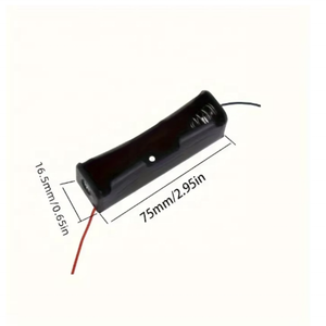 18650 Power Bank Cases 1X 3.6V-4.2V 18650 Battery Holder Storage Box Case 1 Slot Battery <strong>Container</strong> with Wire Lead - Product Image 2