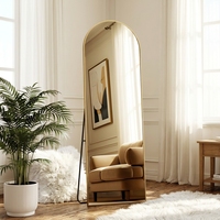 Miroir pleine longueur grand format sur pied, miroir mural autoportant pour chambre à coucher, dressing, dressing mural
