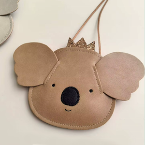 Vente en gros de mini sac à bandoulière en forme de koala de couleur pure imperméable en PU pour bébé fille - Product Image 6