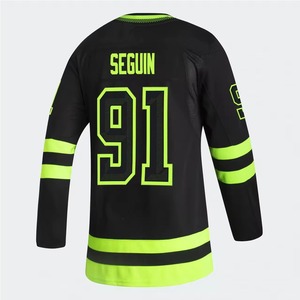Maillots de hockey sur glace personnalisés pour hommes, en polyester 280g, avec logo brodé sur le devant, uniformes d'équipe imprimés OEM, vente en gros - Product Image 4