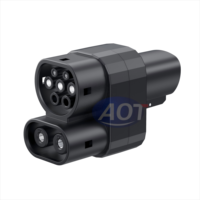 Chargeur Tesla DC AOTAI 200A 125A, état neuf, prise CCS2 vers CCS1, convertisseur de voiture électrique, 200KW, IP54, fibre rouge