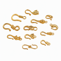 Différents styles de fermoirs à crochet en acier inoxydable plaqué or sous vide, connecteurs de bijoux pour bracelets et colliers, vente en gros, artisanat DIY