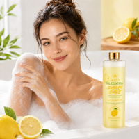 HEXFLU Gel Douche Quotidien Doux au Citron et Beurre de Karité, Double Action, Contrôle du Sébum, Hydratant, Mousse Lactée Riche, pH Équilibré