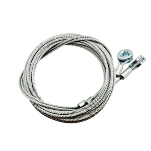 สายเคเบิลเหล็กชุบสังกะสีแบบกำหนดเองสำหรับ OEM พร้อมหัวรับแรงกด สำหรับลากสิ่งของบนชายหาดกลางแจ้ง - Product Image 5