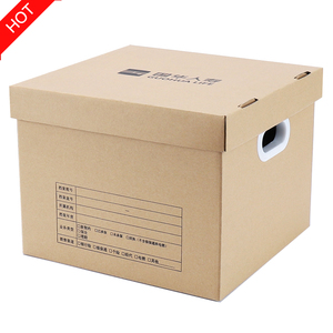 Wholesale Corrugated Custom Printing Banker Box, Fordable Packing, Carry Handles, Move Free