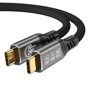 Câble Thunderbolt 5 80Gbps 16K/60Hz avec une bande passante allant jusqu'à 120Gbps et une charge de 240W, compatible avec USB4, <span class=keywords><strong>USB3</strong></span> et USB-C - Product Image 2