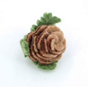 Wholesale Child Felt Yarn Winter Pinecones Ornaments Handmade Christmas Tree Hanging Decorations Eco-Friendly <b>Wool</b> <b>Craft</b> - Product Image 3