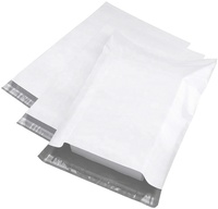 25PCS/PACK Poly Mailer Bahan Polymailer PE Plastik Putih Besar Kantong Kurir Polybag untuk Pakaian