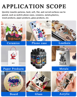 1000ml Tinta UV LED Keras Lembut untuk Epson I3200 XP600 I1600 TX800 L805 1390 DX4 DX5 DX7 Tinta Printer UV Tinta Pengerasan UV untuk Ricoh Gen5