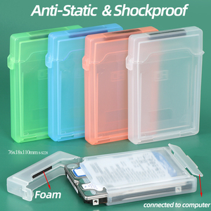 Boîtier de protection antichoc pour disque dur SUNSHING Factory, 2,5 pouces, étui de transport pour SSD, 3,5 pouces, antistatique, pour disque dur IDE SATA - Product Image 4